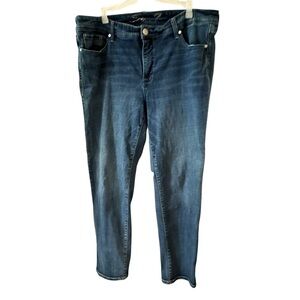 Seven7 Blue Straight Leg Jeans